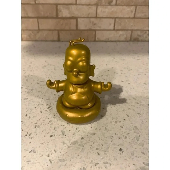 Kidrobot The Simpsons 3” Golden Buddha Homer  si - Picture 1 of 5